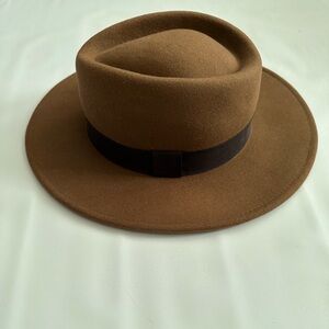 ASOS Tan Felt Hat with Black Band